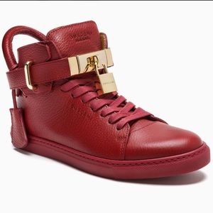 Buscemi 100MM Red Leather Sneakers US 11